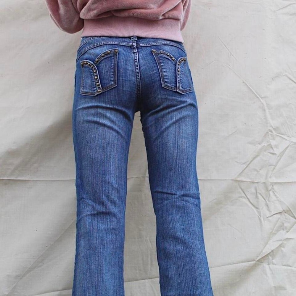 BONGO Y2K Mcbling Jeans with Embellished back Pockets - Picture 3 of 7